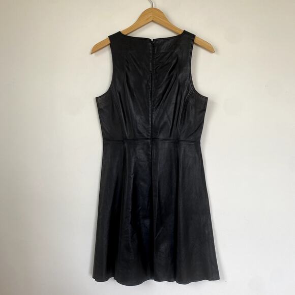 Susana Monaco Novelty Leather Adele 17" Dress Size 8 - Picture 5 of 8